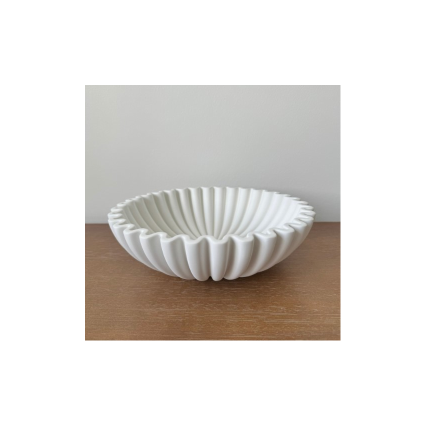 Fluted Ruffle Decorative Bowl