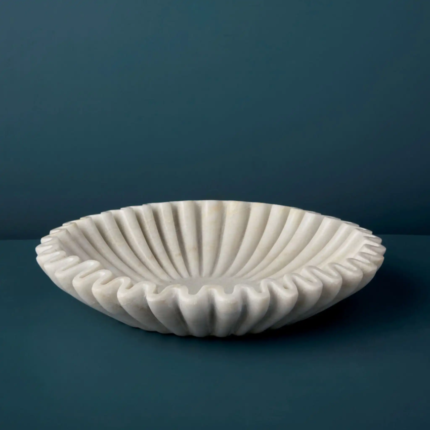 Fluted Ruffle Decorative Bowl