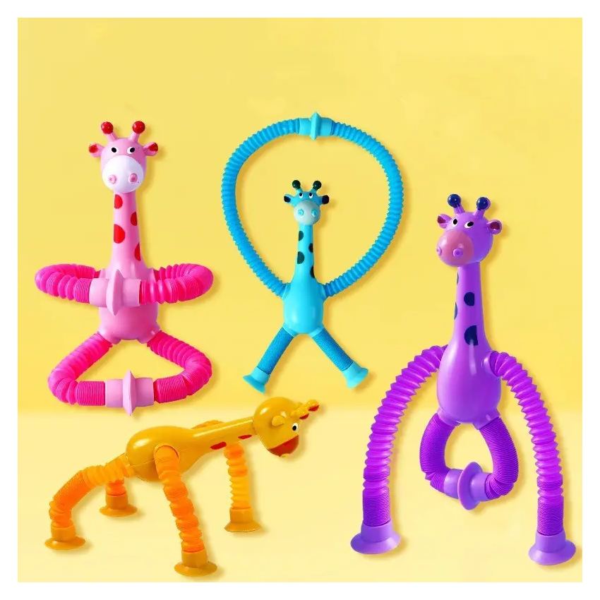 Suction Cup Giraffe Head with Lights 4pcs