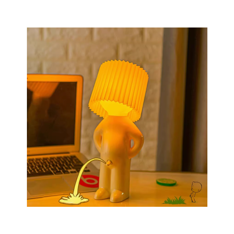 Shy Little Boy Table Lamp