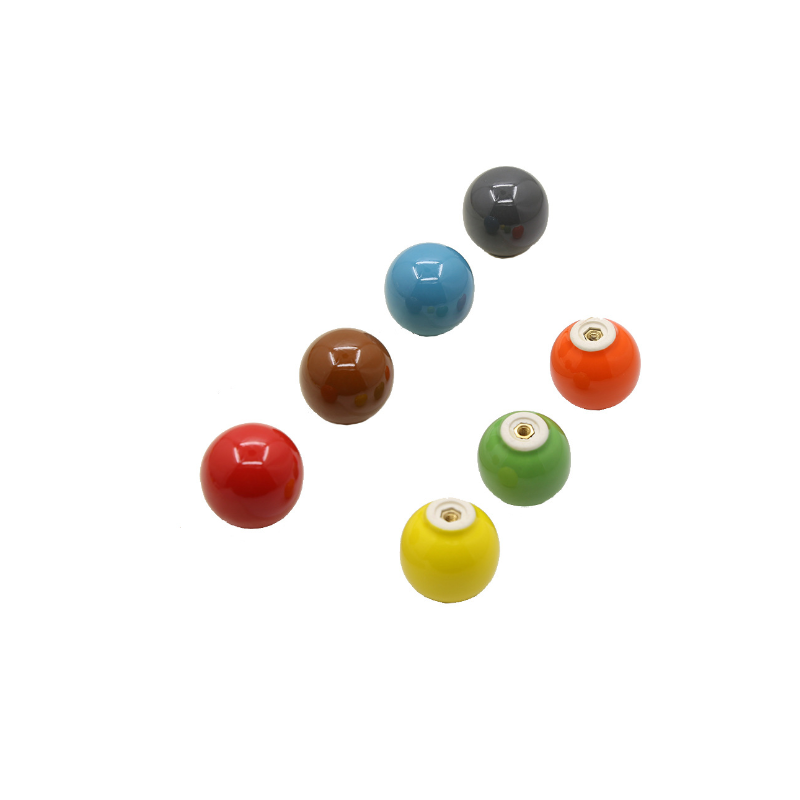 Colorful Ceramic Cabinet Door Handles 6pcs