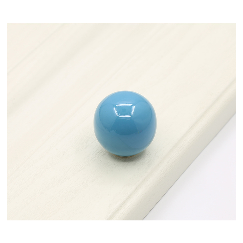 Colorful Ceramic Cabinet Door Handles 6pcs